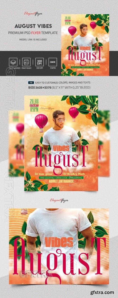 August Vibes Flyer - Premium Flyer template (PSD)