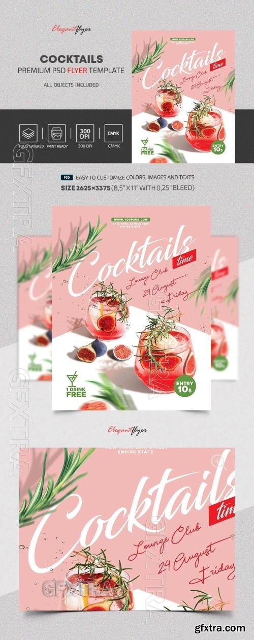 Cocktails Flyer - Premium Flyer template (PSD)