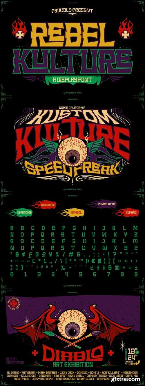 Rebel Kulture - Display Font