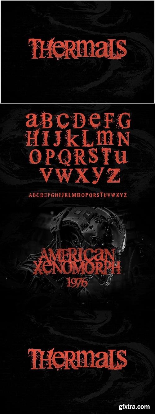 Thermals - Horror Font