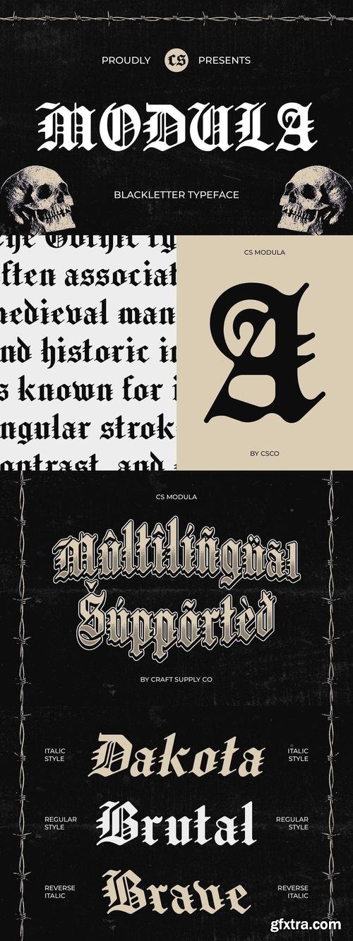 Modula - Old English Font