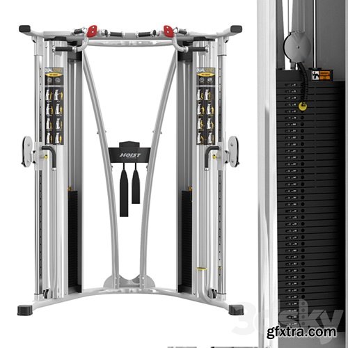 3dsky Pro - HD 3000 DUAL PULLEY FUNCTIONAL TRAINER