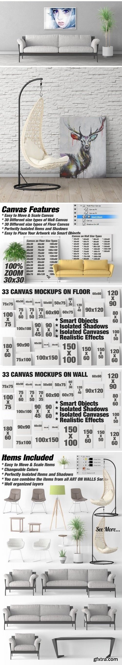 CM - Canvas Mockups - Frames Mockups v 64 1513799