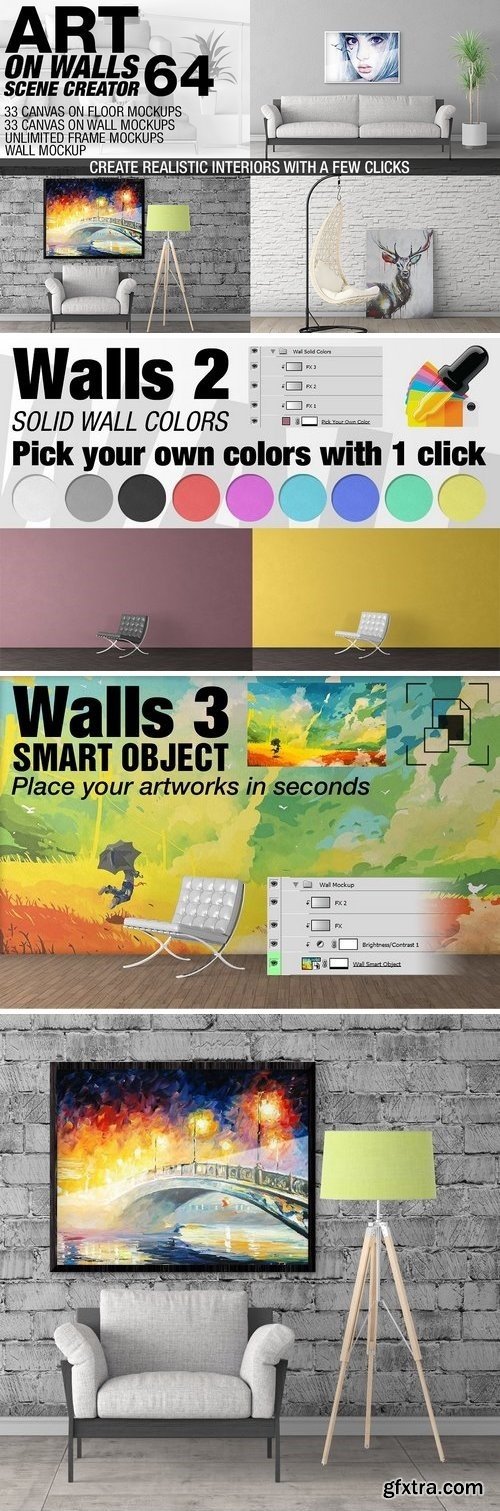 CM - Canvas Mockups - Frames Mockups v 64 1513799