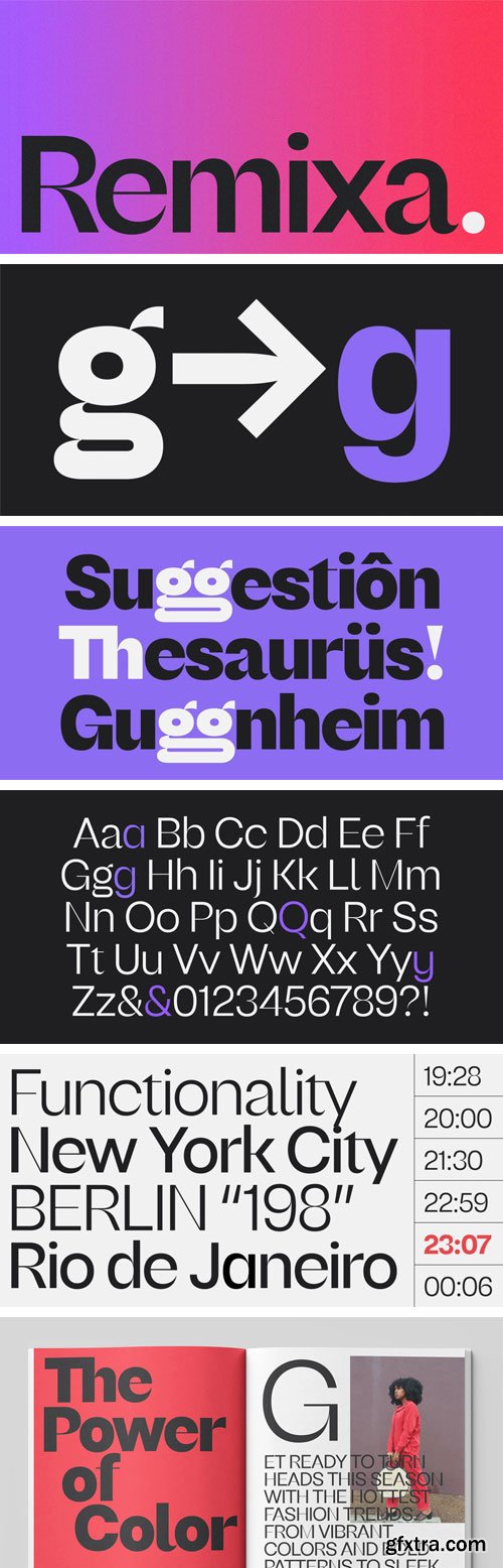 Myfonts - Remixa Font Family