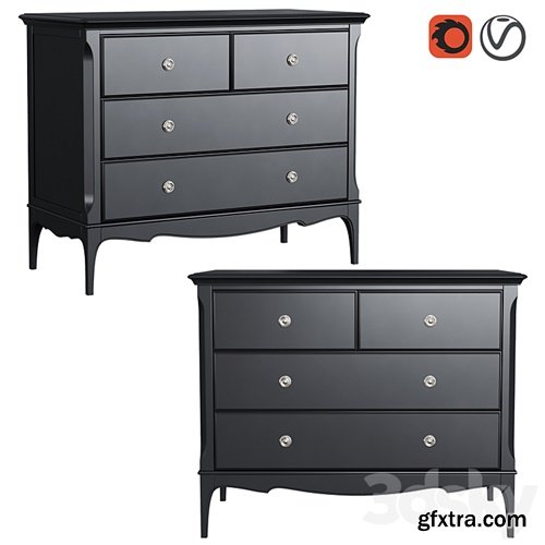 3dsky Pro - Dantone Home chest of drawers Venice