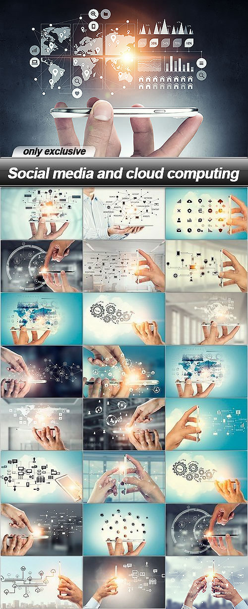 Social Media &amp; Cloud Computing 25xJPG
