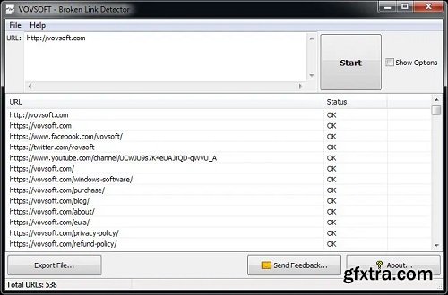VovSoft Broken Link Detector 4.3