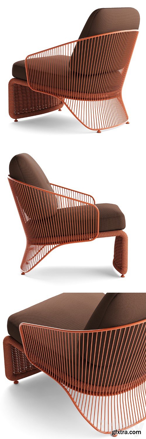 3dsky Pro - Minotti Colette Outdoor armchair