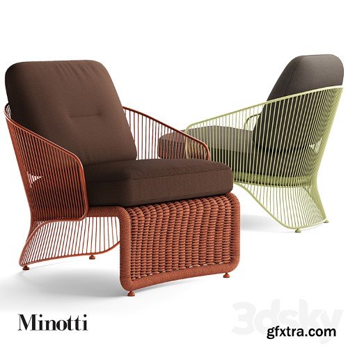 3dsky Pro - Minotti Colette Outdoor armchair