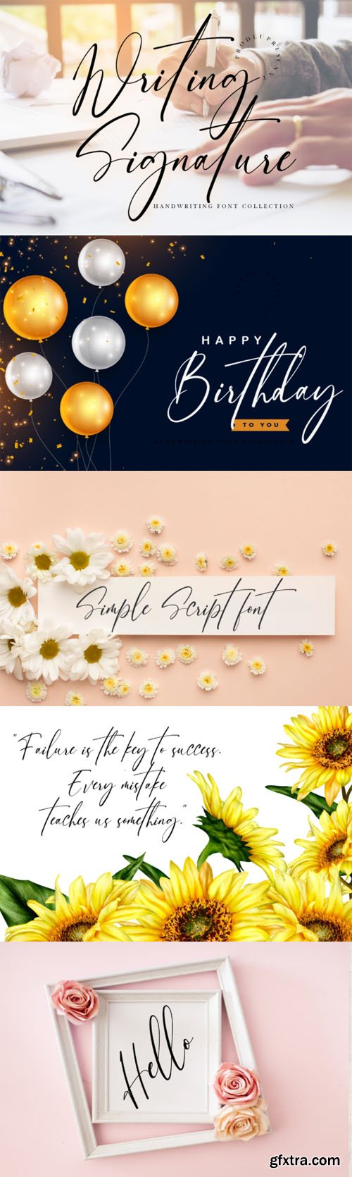 Writing Signature - Handwritten Font