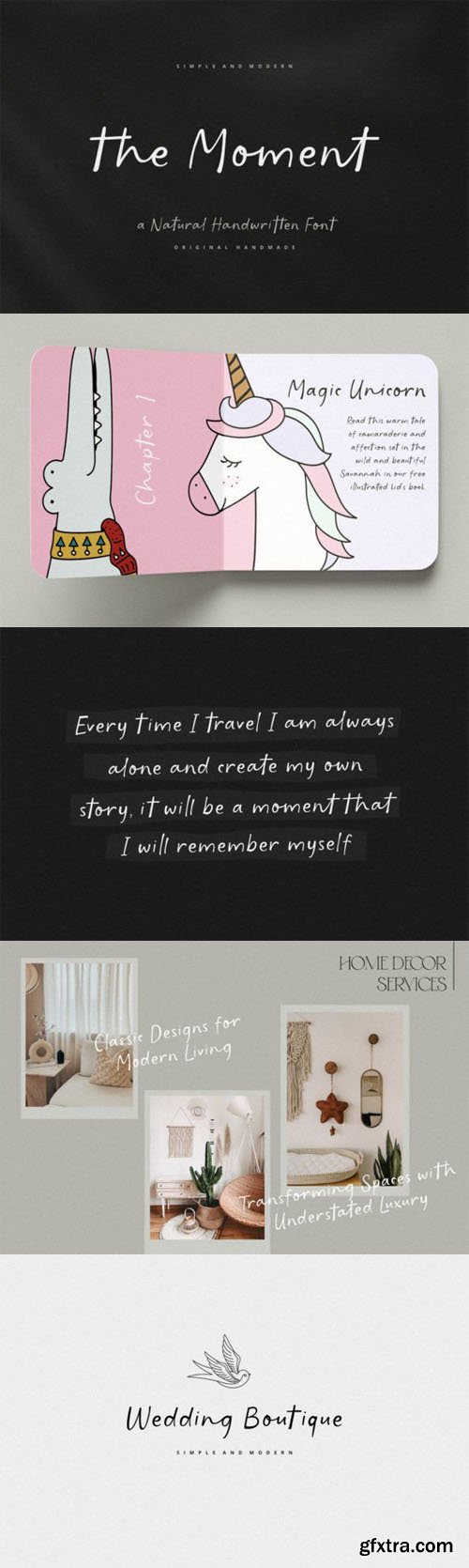 The Moment - Nutural Handwritten Font