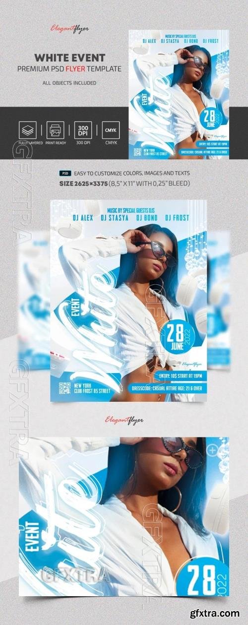 White Event Flyer - Premium Flyer template (PSD) White Event Flyer - Premium Flyer template (PSD)
