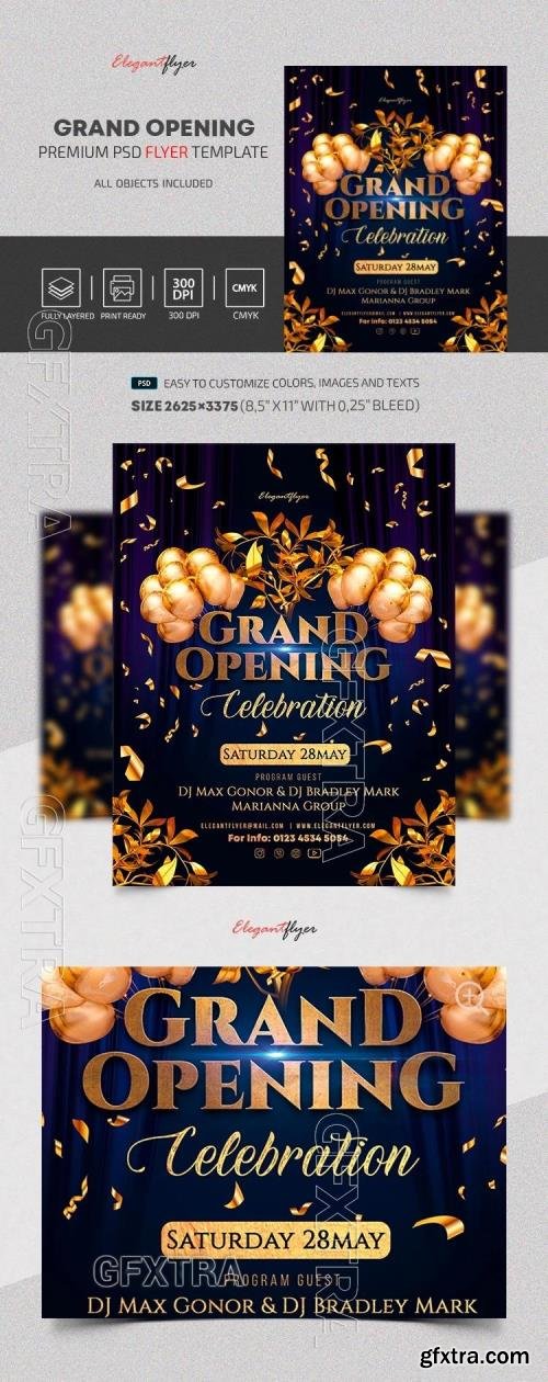 Grand Opening Flyer - Premium Flyer template (PSD)