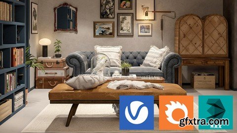 Udemy - Interior lighting: Corona and Vray, from 0 to advanced