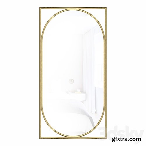 3dsky Pro - Mirror in metal frame Barton