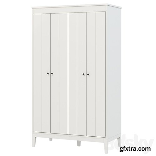 3dsky Pro - IDANÄS IDANES Wardrobe, white121x211