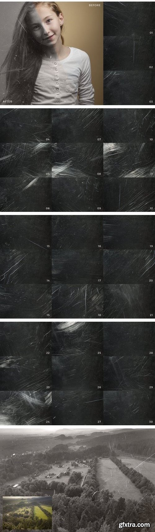 CM - 30 Dust and Scratch Overlay Textures 2000042