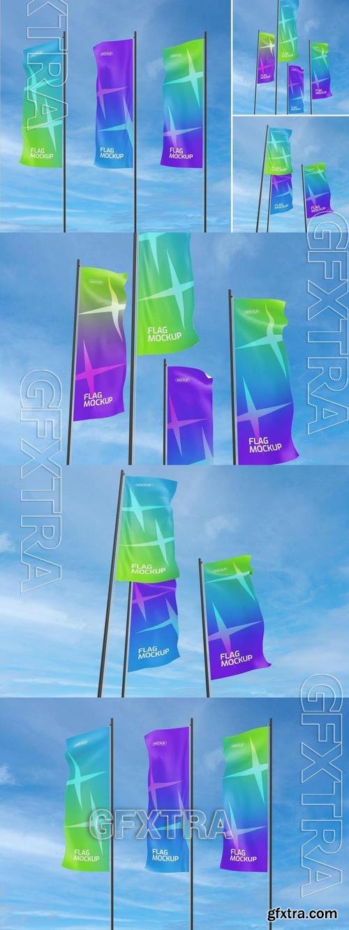 Long Flag Mockup D4BF5XS