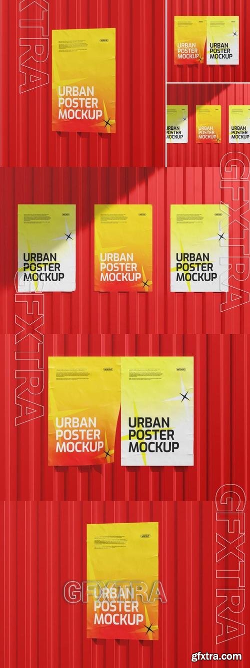 Urban Poster Mockup GB9Q4CJ Urban Poster Mockup GB9Q4CJ