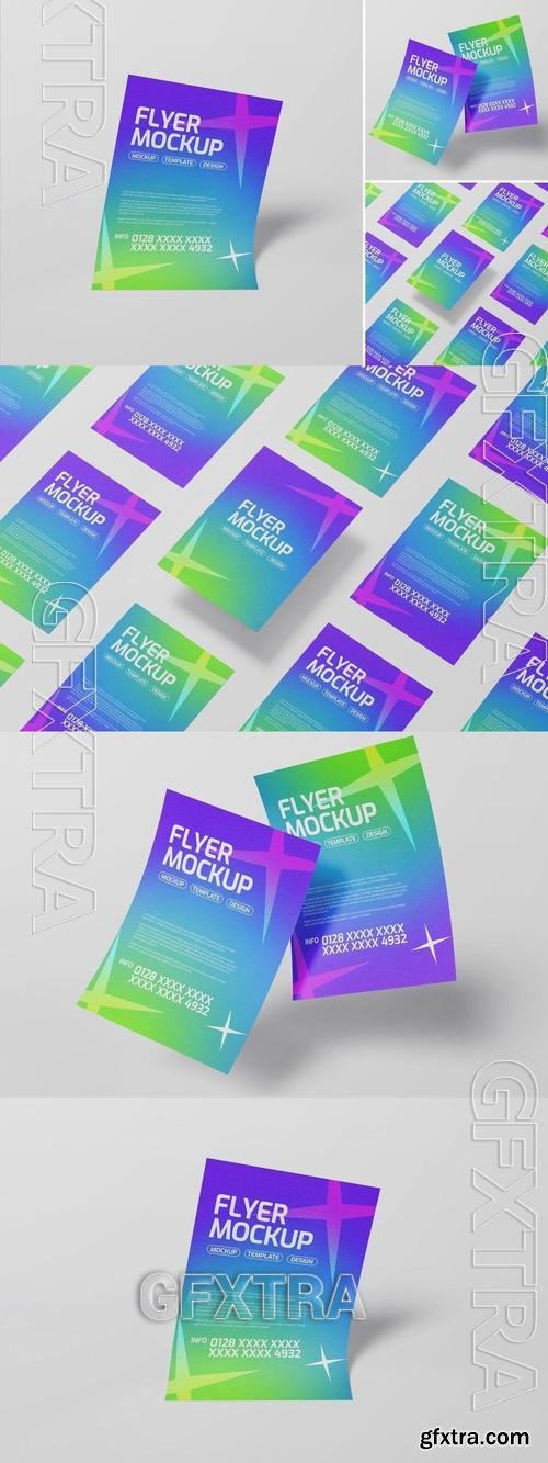 Floating Flyer Mockup 45ZGCYR