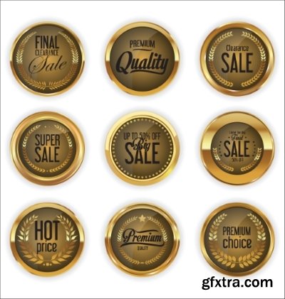 Different Labels &amp; Stickers 80, 25xEPS