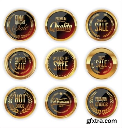 Different Labels &amp; Stickers 80, 25xEPS