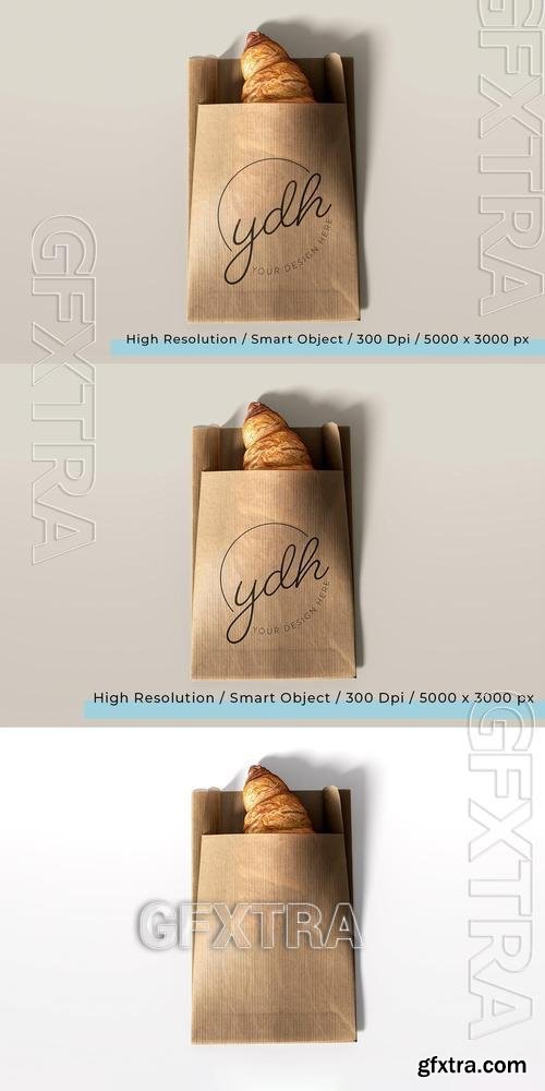 Kraft Paper Food Bag Mockup B4MEFPE Kraft Paper Food Bag Mockup B4MEFPE