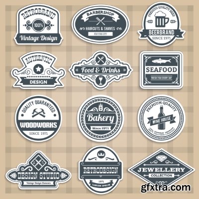 Different Labels &amp; Stickers #81, 25xEPS