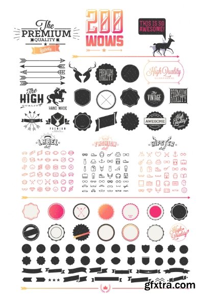 Different Labels &amp; Stickers #81, 25xEPS