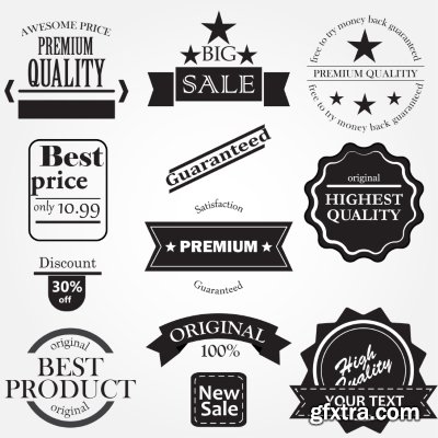 Different Labels &amp; Stickers #81, 25xEPS