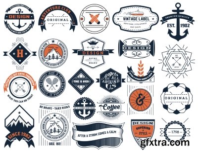 Different Labels &amp; Stickers #82, 25xEPS