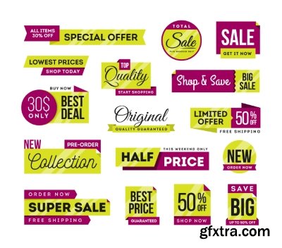 Different Labels &amp; Stickers #82, 25xEPS