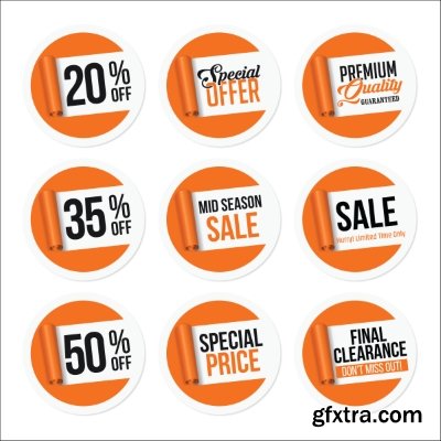 Different Labels &amp; Stickers #82, 25xEPS