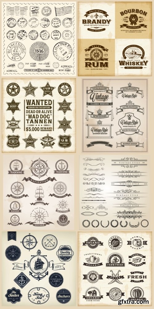 Different Labels &amp; Stickers #93, 25xEPS