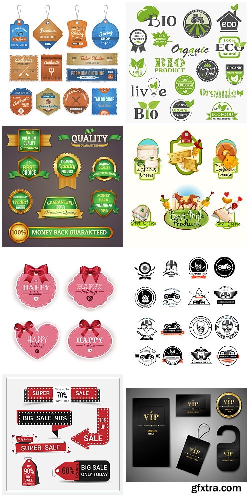 Different Labels &amp; Stickers #99, 25xEPS