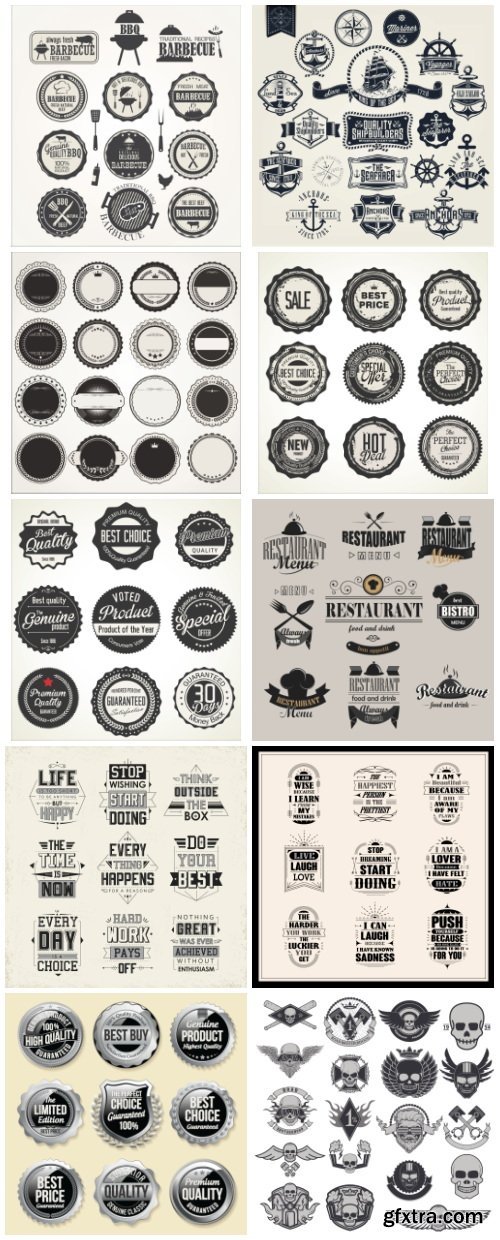 Fotolia - Different Labels &amp; Stickers #100, 20xEPS