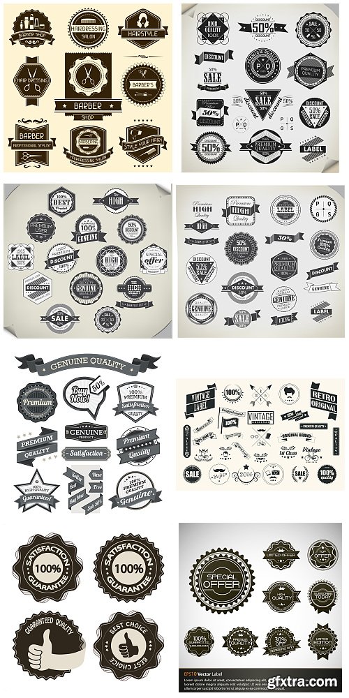 Different Labels &amp; Stickers #104, 22xEPS