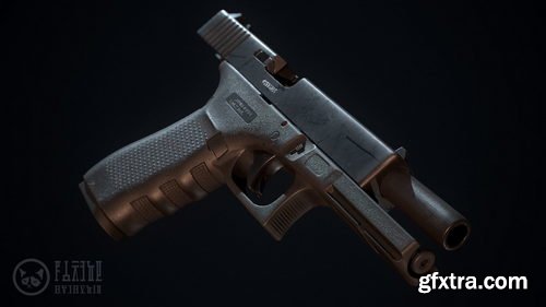 Glock 22-4 handgun VR / AR / low-poly 3d model