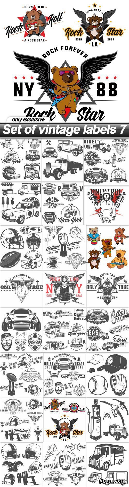 Set of Vintage Labels #7