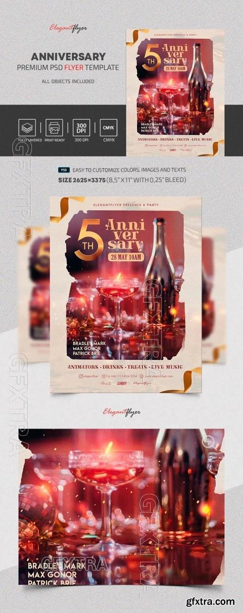 Anniversary Flyer - Premium Flyer template (PSD)