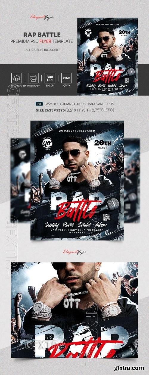 Rap Battle Flyer - Premium Flyer template (PSD) Rap Battle Flyer - Premium Flyer template (PSD)