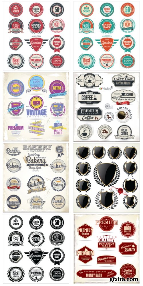 Set of Premium Labels 25xEPS Set of Premium Labels 25xEPS