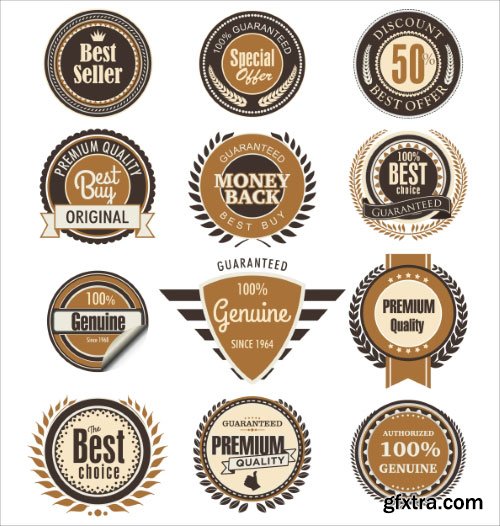 Set of Premium Labels 25xEPS Set of Premium Labels 25xEPS