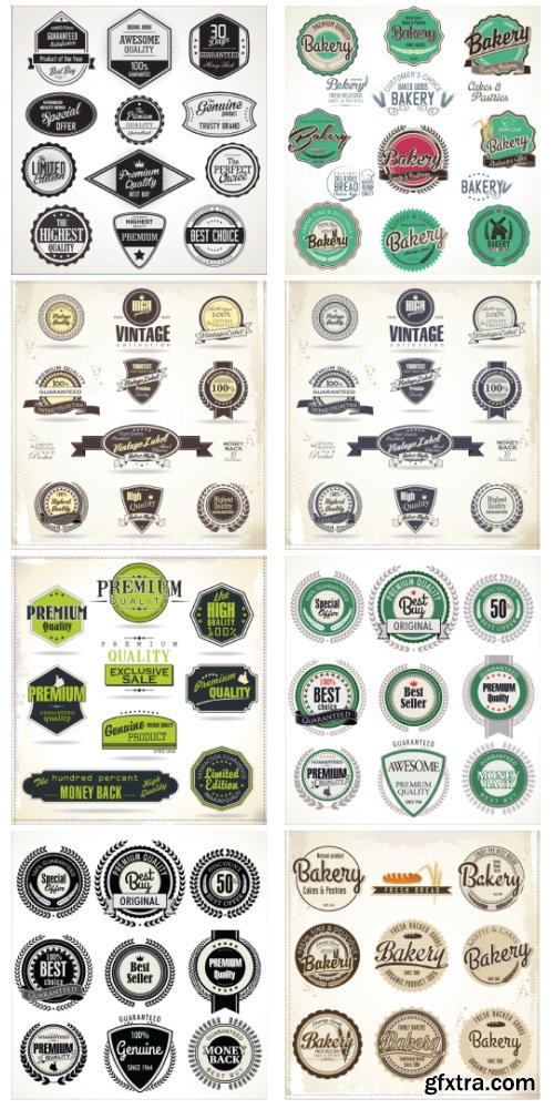 Set of Premium Labels 25xEPS Set of Premium Labels 25xEPS