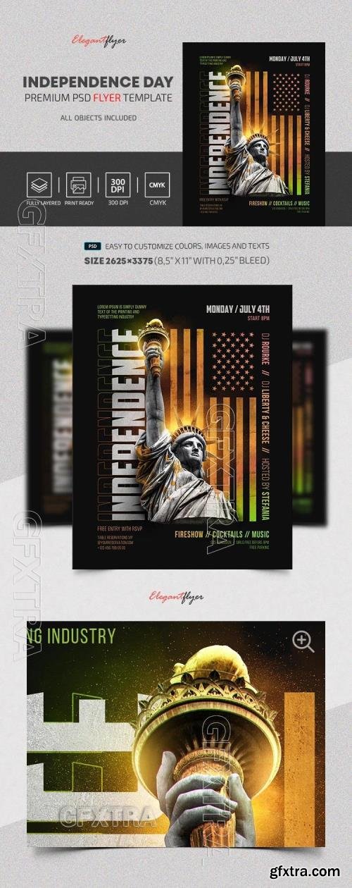 Independence Day Flyer - Premium Flyer template (PSD) Independence Day Flyer - Premium Flyer template (PSD)