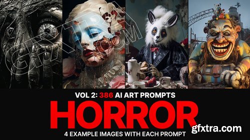 386 Midjourney Prompts for Horror: Vol 2