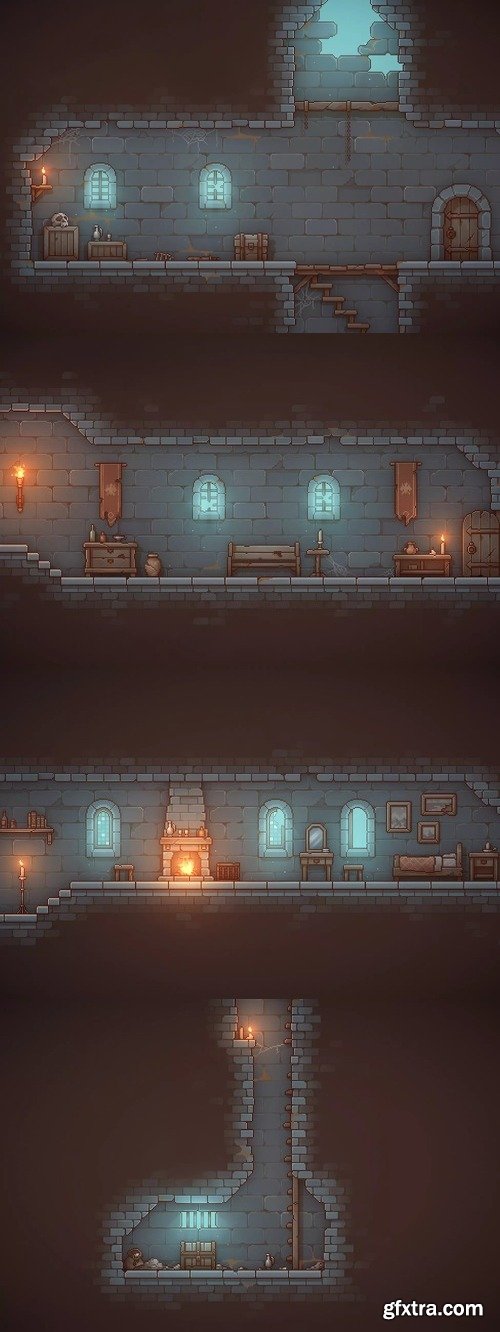 Pixel Art Platformer - Dungeon v1.1.5 (05 Nov 2024)