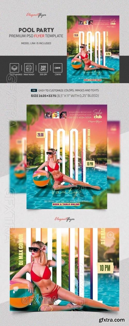 Pool Party Flyer - Premium Flyer template (PSD) Pool Party Flyer - Premium Flyer template (PSD)