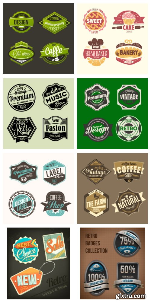 Vector Labels Set #2, 24xEPS